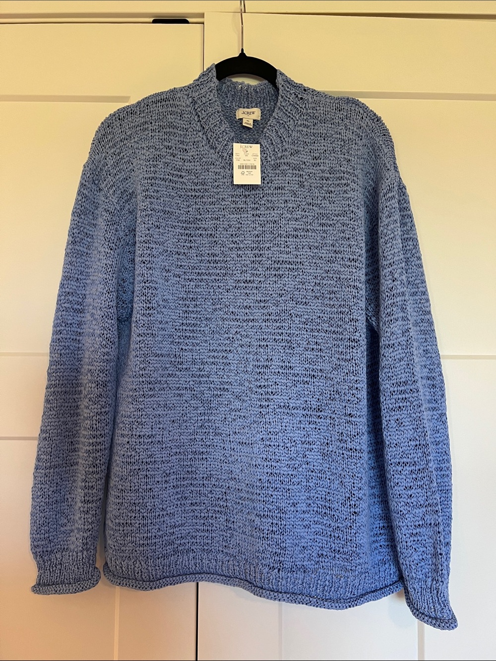J. Crew Men’s Heathered Sky Blue Crewneck Sweater